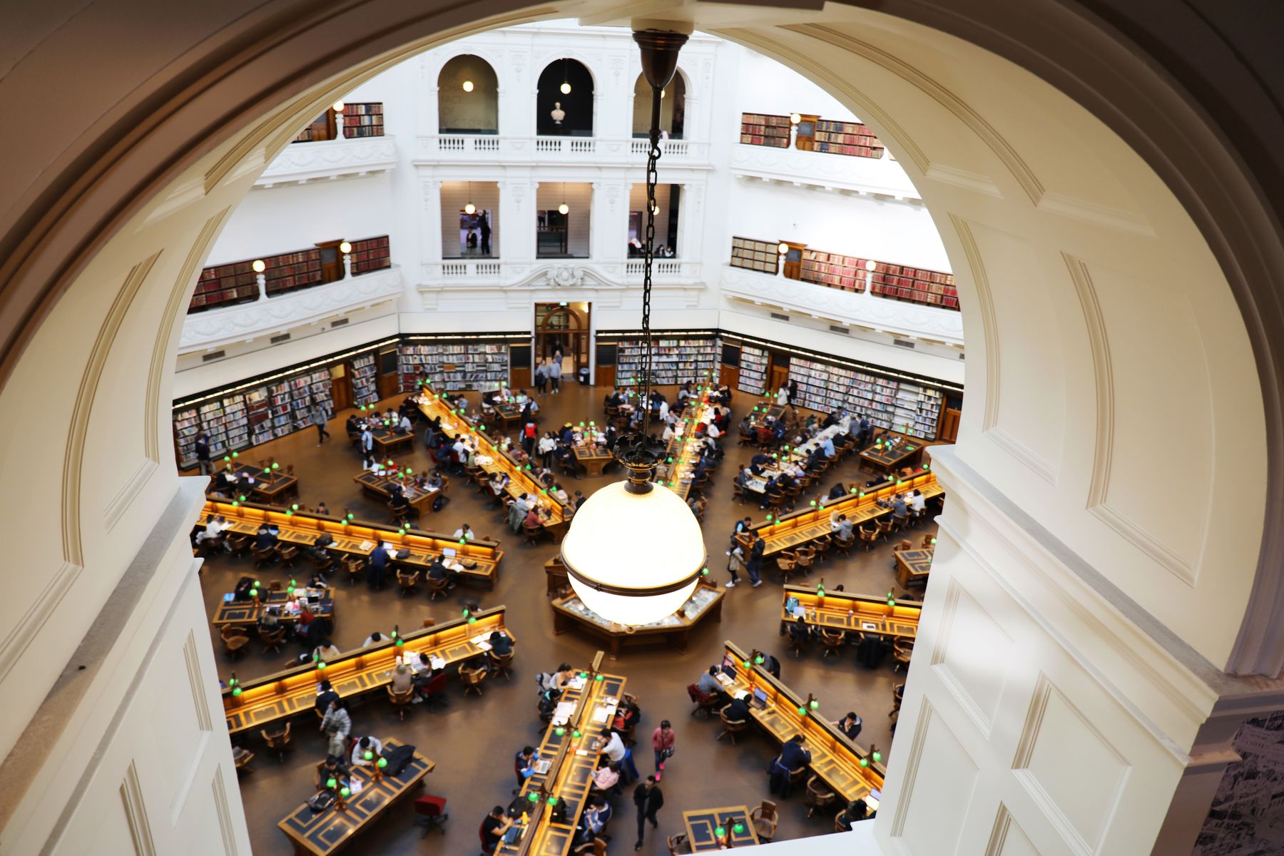 The domed La Trobe Reading Room at the State Library of Victoria